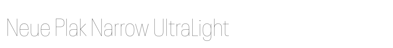 Neue Plak Narrow UltraLight image